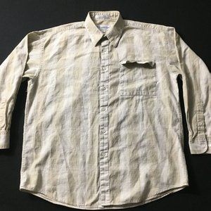 #00 Common threads Button Up Shirt Men's Size Large 16 (32-33) Long Sleeve